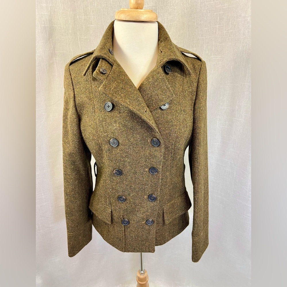 J. Peterman Wool Tweed Jacket Sizet 8